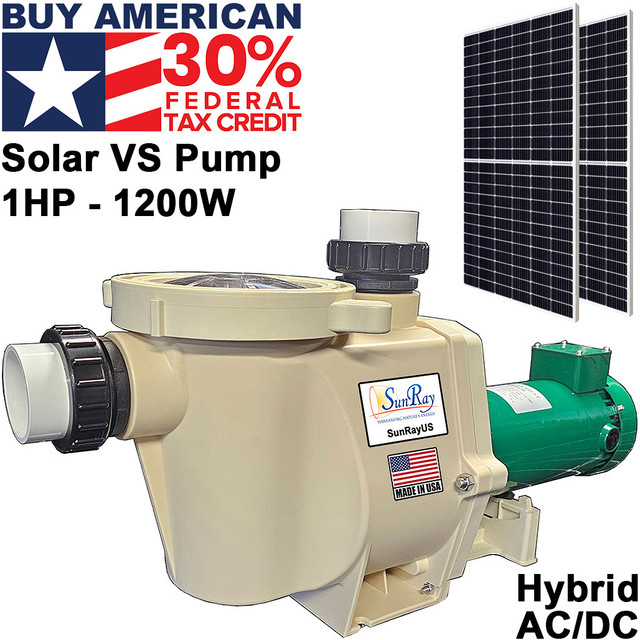 AquaFlo 1 HP Solar Pool Pump — Best Seller