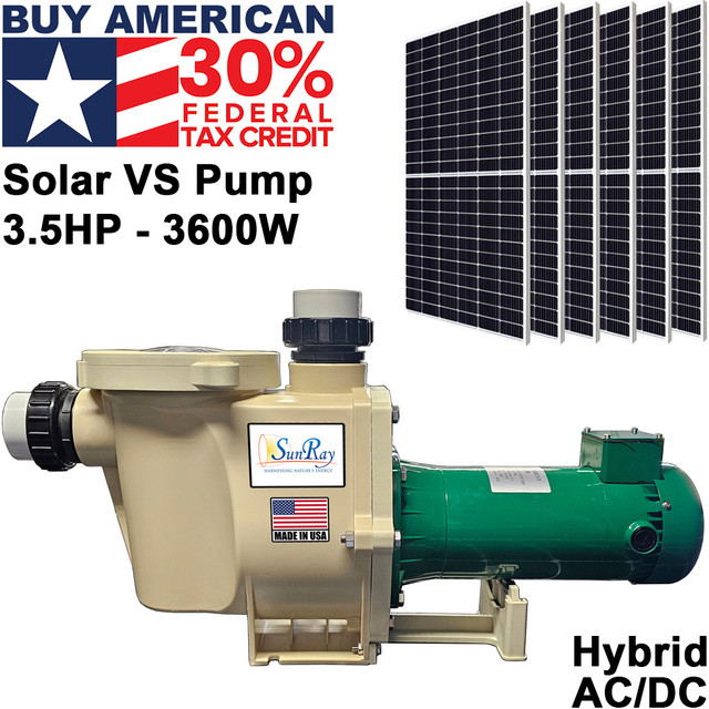AquaFlo 3.5 HP Solar Pool Pump